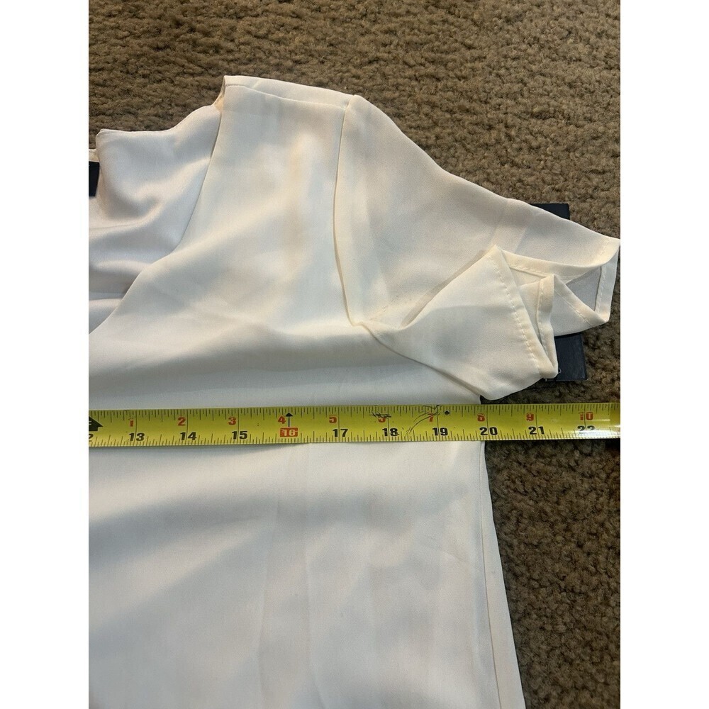 Lulus Freestyle Shift Dress Off White Short Sleeve Vneck Dress Size M - Picture 10 of 14